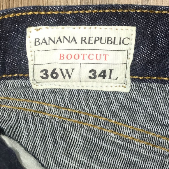 NEW BANANA REPUBLIC OLX BOOT CUT IN JEANS 36X34 - Picture 5 of 6